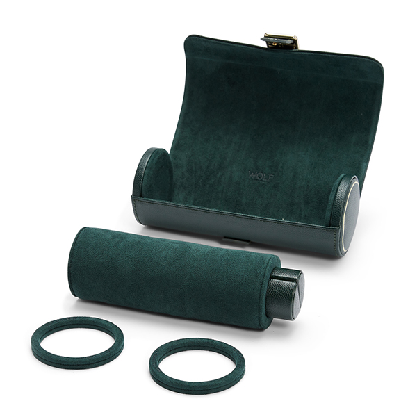 Wolf Green British Racing Triple Watch Roll